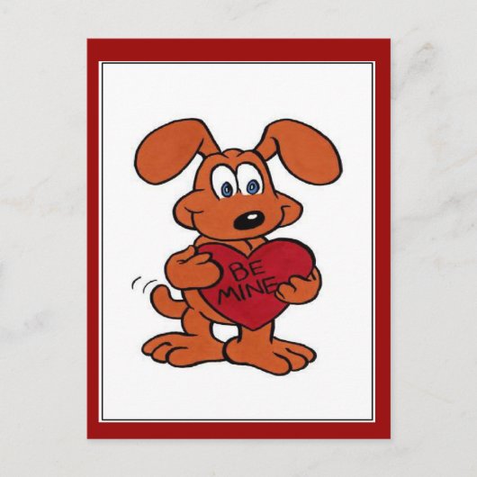 Doggie Valentine - Postkarte (Vorderseite)