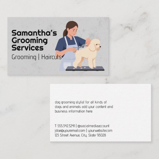 Doggie Visitenkarte (Vorne/Hinten)