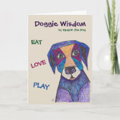 Doggie Wisdom Card Karte (Vorderseite)