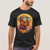 Doggles goggles skydiving and ski dog lovers funny T-Shirt (Vorderseite)
