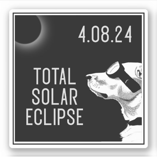 Doggo Eclipse Aufkleber (Vorderseite)