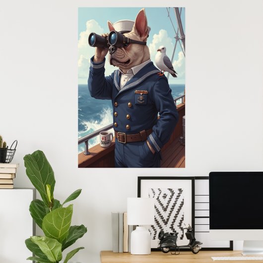 Doggo: Seadog on Watch Poster (Heimbüro)