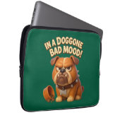 Doggone bad mood bulldog – funny dog for work laptopschutzhülle (Vorne Rechts)