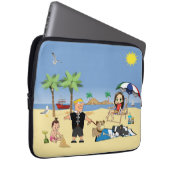 Doggone Beachy Laptopschutzhülle (Vorne Rechts)