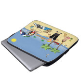 Doggone Beachy Laptopschutzhülle (Vorne Knopf)