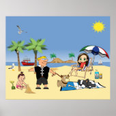 Doggone Beachy Poster (Vorne)
