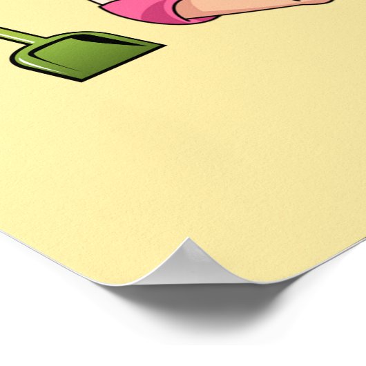 Doggone Beachy Poster (Ecke)