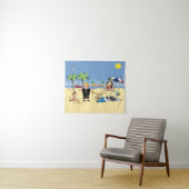 Doggone Beachy Wandteppich (Beispiel (Horizontal))