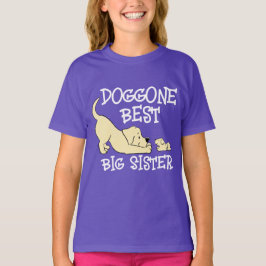 Doggone Best Big Sister Niedlich Matching Geschwis T-Shirt