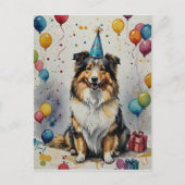 Doggone Delightful Birthday - individuell anpassba Postkarte (Vorderseite)