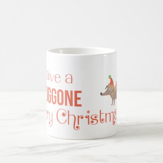Doggone Frohe Weihnachten Kaffeetasse (Mittel)
