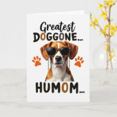 Doggone Humom Illustrationskarte Karte (Gelbe Blume)