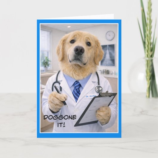 Doggone It Get Well Card FB-2 Karte (Vorderseite)