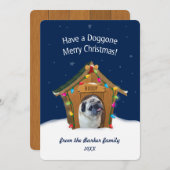 Doggone Merry Christmas Feiertagskarte (Vorne/Hinten)