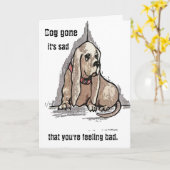 Doggone werden gut karte (Gelbe Blume)