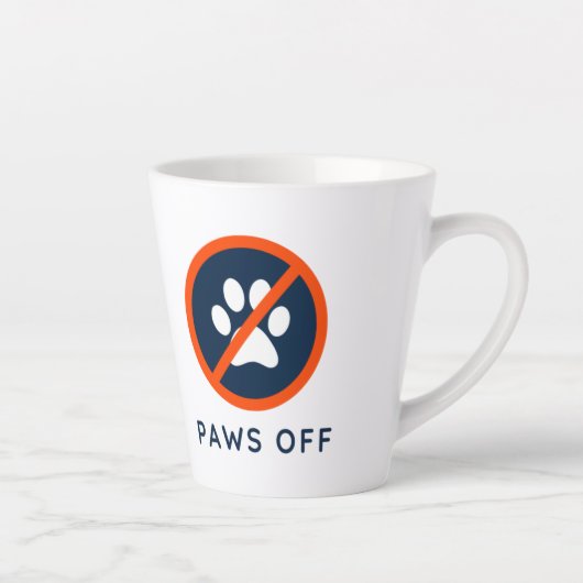 DogGoneIt - Paws Off- 12 oz Milchtasse (Rechts)