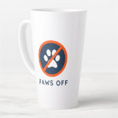 DogGoneIt - Paws Off- 17 oz Milchtasse (Linke Ecke)