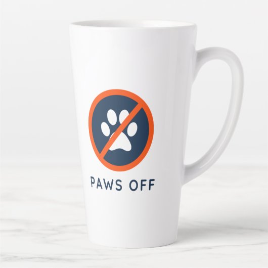 DogGoneIt - Paws Off- 17 oz Milchtasse (Rechts)
