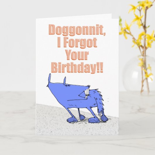 Doggonnit Geburtstag Karte (Gelbe Blume)
