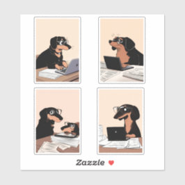 Doggos für Unternehmen am Arbeitsplatz Aufkleber