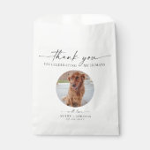 Doggy Bag Danke, dass ihr Hund Leckerei | Hochzeit Geschenktütchen (Vorderseite)