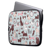 Doggy Boudoir Laptop Sleeve (Vorderseite Links)