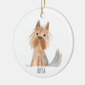 Doggy Christmas Ornamnent Keramik Ornament (Links)