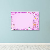 Doggy Hund Leinwand Bat Mitzvah Sign-In Memory Boa (Insitu (Holzboden))