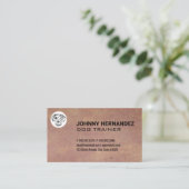 Doggy Icon | Dog Trainer | Tierdienste Visitenkarte (Stehend Vorderseite)