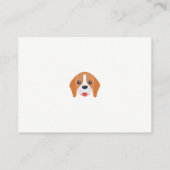 Doggy Icon Pet Groomer Visitenkarte (Rückseite)