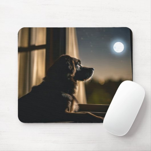 Doggy im Fenster Mousepad (Mit Mouse)