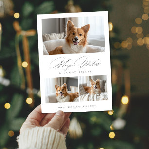 Doggy Kisses Funny Dog 3 Foto Moderne Weihnachten