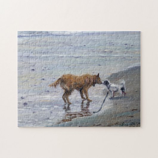 "Doggy Kisses" Jigsaw Puzzle (Horizontal)