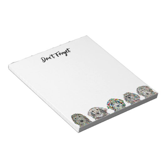 Doggy Notepad Notizblock (angewinkelt)