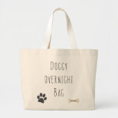 Doggy Overnight Jumbo Bag Stoffbeutel (Vorne)
