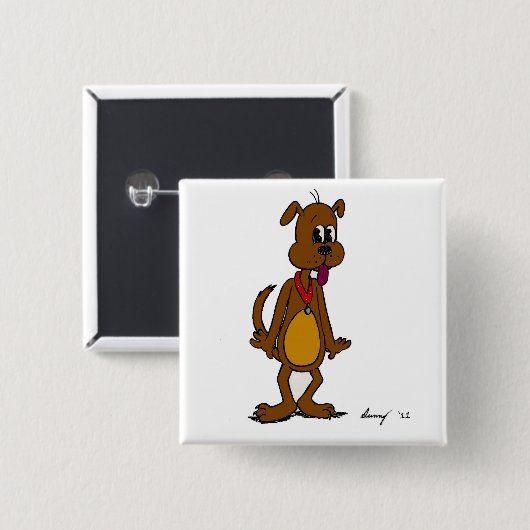 Doggy Toon Button (Vorne & Hinten)