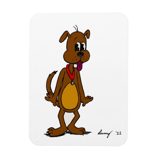 Doggy Toon Flexible Magnet (Vertikal)
