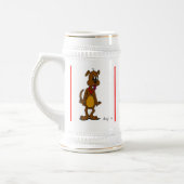 Doggy Toon Stein Bierglas (Links)