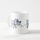 Doggy Walkies. Kaffeetasse (Vorderseite Links)