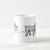 Doggy Walkies. Kaffeetasse (Mittel)
