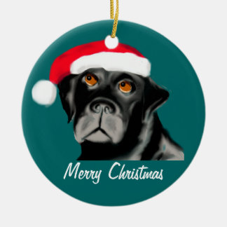 Doggy Weihnachtsdekoration Keramik Ornament