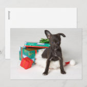 Doggy Weihnachtsgeschenk Feiertagskarte (Vorne/Hinten)