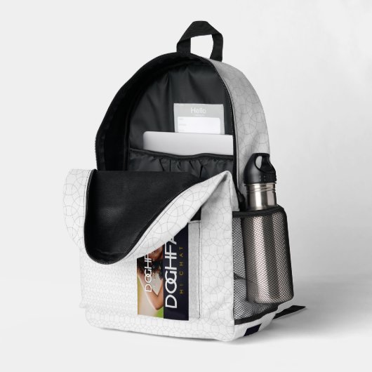 DOGHFA BEDRUCKTER RUCKSACK (Rückseitige Ecke links (Offen) )