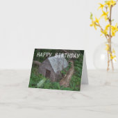 Doghouse Karte (Gelbe Blume)