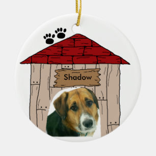 Doghouse Maßgeschneidertes Hunde Foto Keepake Keramik Ornament