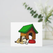 Doghouse Scene Postkarte (Stehend Vorderseite)