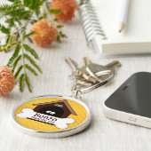 Doghouse u. Dog´s Augen-Hund-Identifikations-Umbau Schlüsselanhänger (Seite)