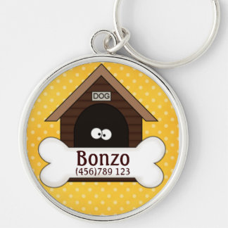 Doghouse u. Dog´s Augen-Hund-Identifikations-Umbau Schlüsselanhänger