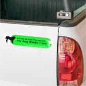 Dogisms "Inhaber-Gebets-" Grün Autoaufkleber (Auf Lkw)