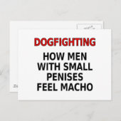 Dogkampf: Wie Männer mit kleinen Penisen Macho füh Postkarte (Vorne/Hinten)